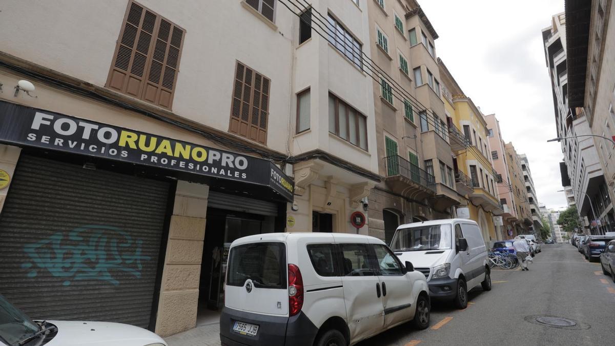 Calle Font i Monteros de Palma, donde se ha producido la  falsa alarma defuga de gas.