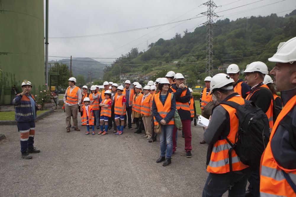 Inauguración de la feria de turismo minero en el pozo Sotón de Hunosa