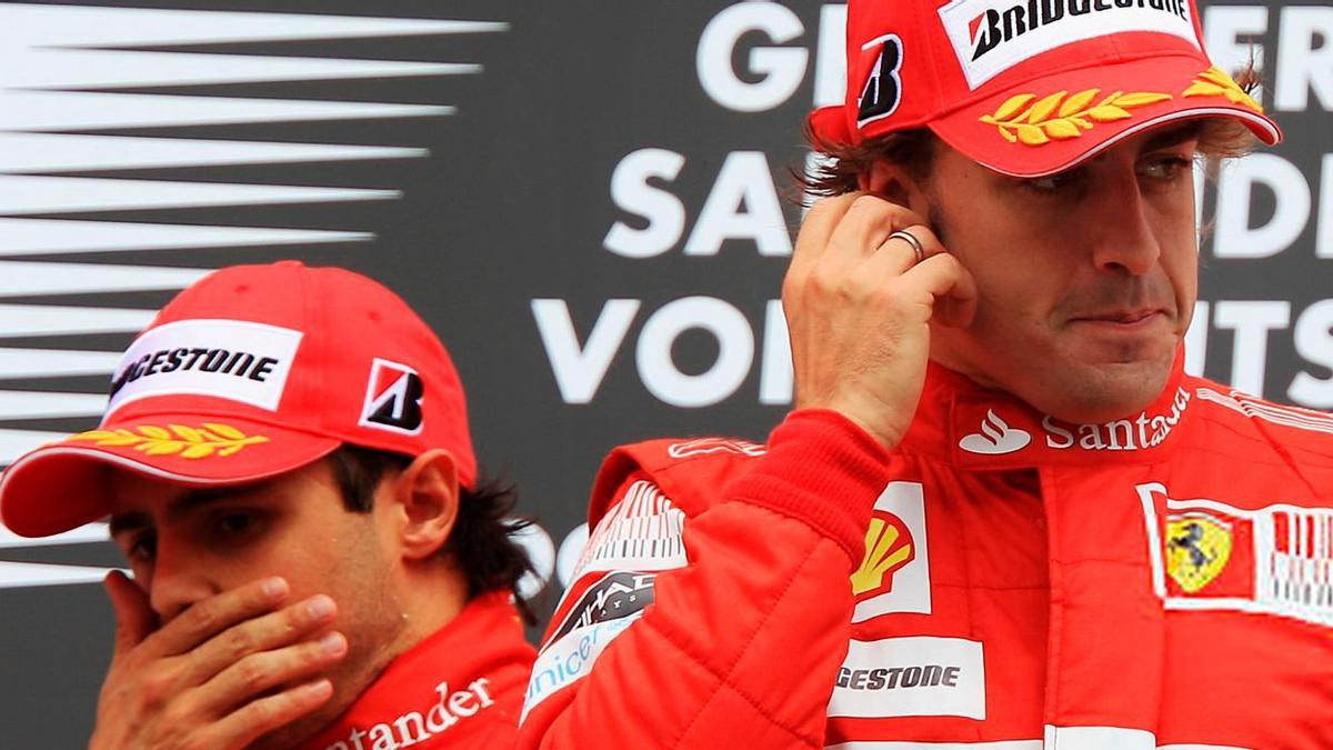 Massa, eclipsado en Ferrari durante la etapa de Alonso