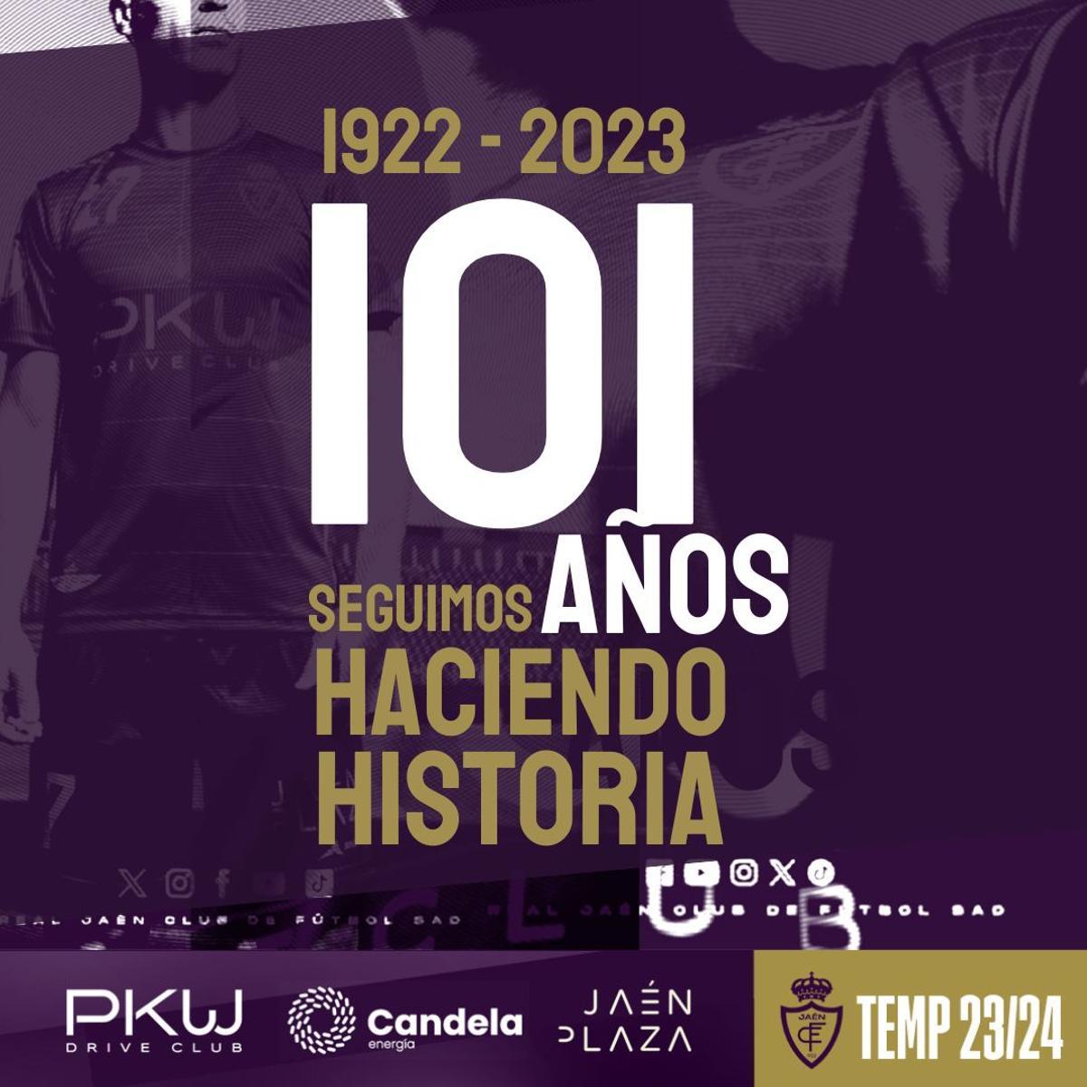 El 101 cumpleaños del Real Jaén.