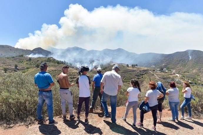 11-08-2019 Artenara. Segundo día del incendio en la cumbre  | 11/08/2019 | Fotógrafo: Andrés Cruz