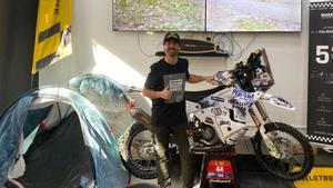 Josep Pedró, durante la presentación de su proyecto para el Dakar