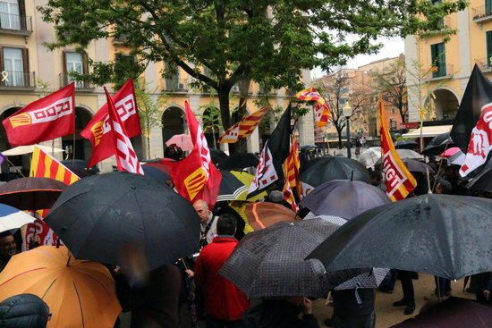 Manifestació pensionistes Girona