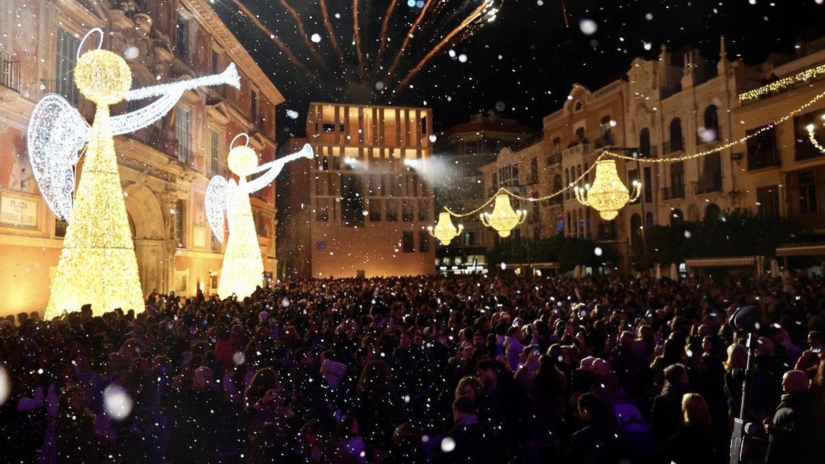 Encendido de luces navideño de Murcia en Belluga.