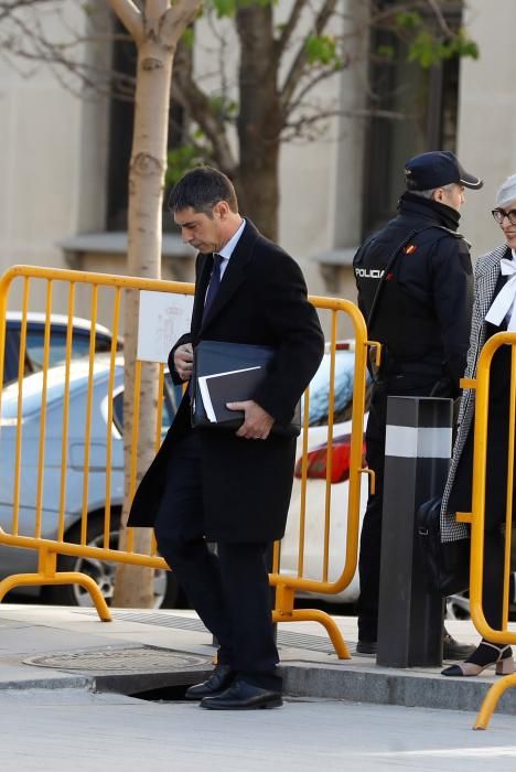 Arribada del major Josep Lluís Trapero al Tribunal Suprem