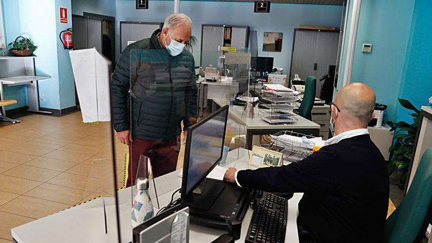 Zarracina, ayer, en el registro municipal.