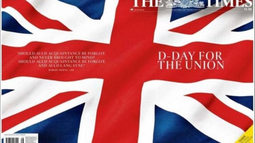 La prensa del Reino Unido, ante el referéndum de Escocia