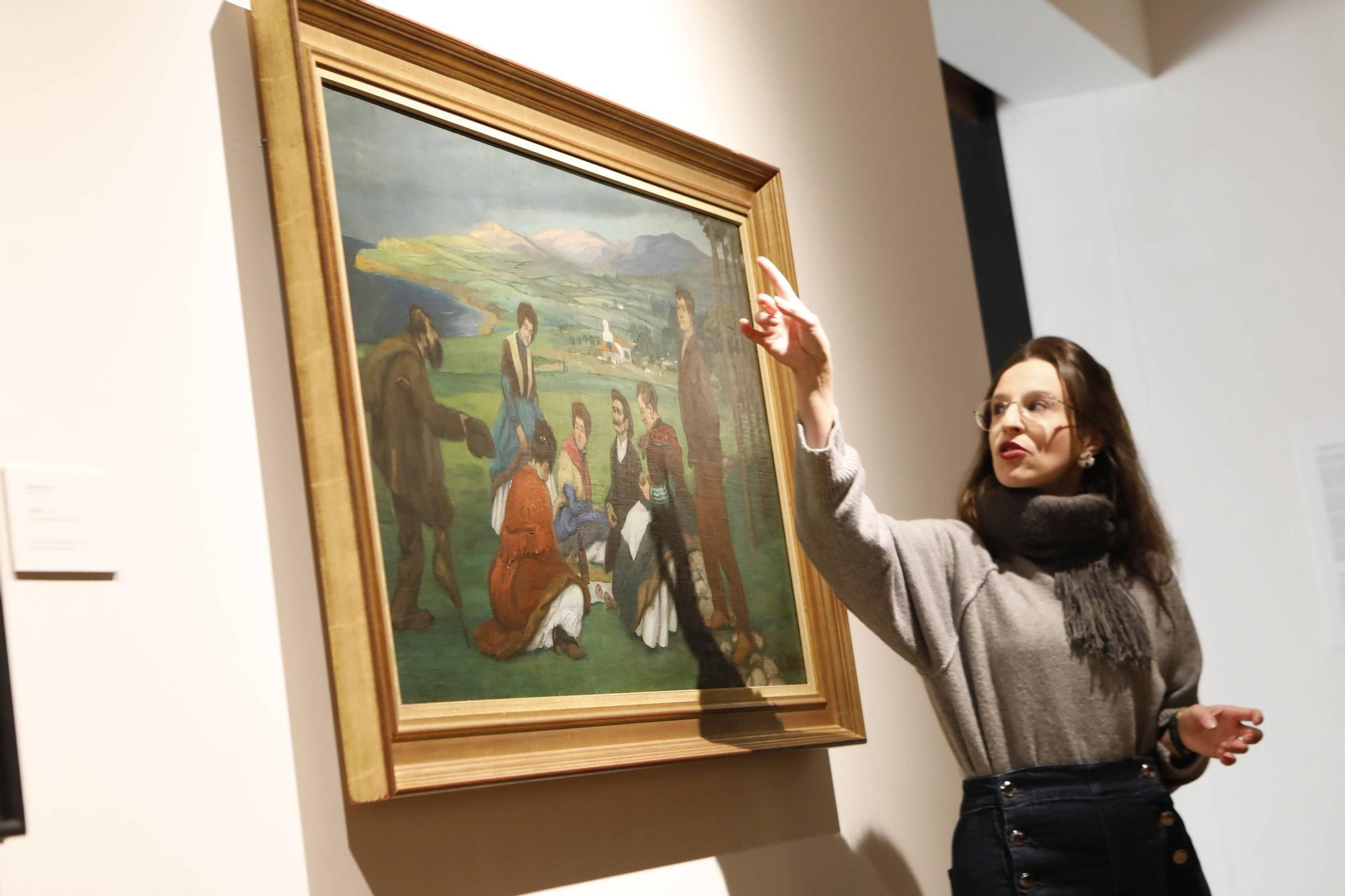 Inauguración exposición "Las dos meriendas" en el Museo Evaristo Valle