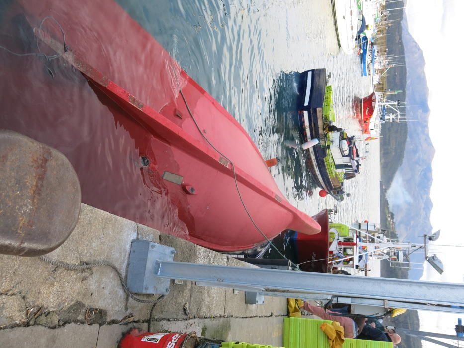 Vuelca un barco en Lastres mientras descargaba xarda