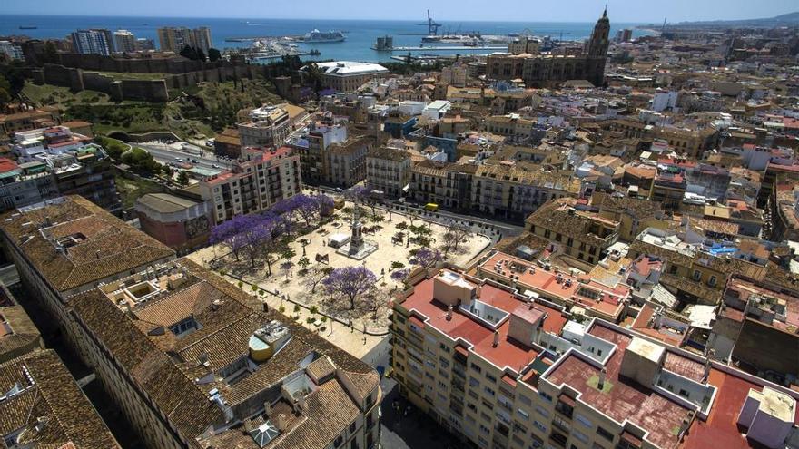 Imagen aérea del Centro Histórico, donde más viviendas turísticas se dan.