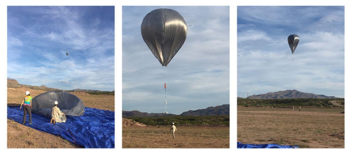 Los globos de investigación atmosférica utilizados para identificar las extrañas señales sonoras.