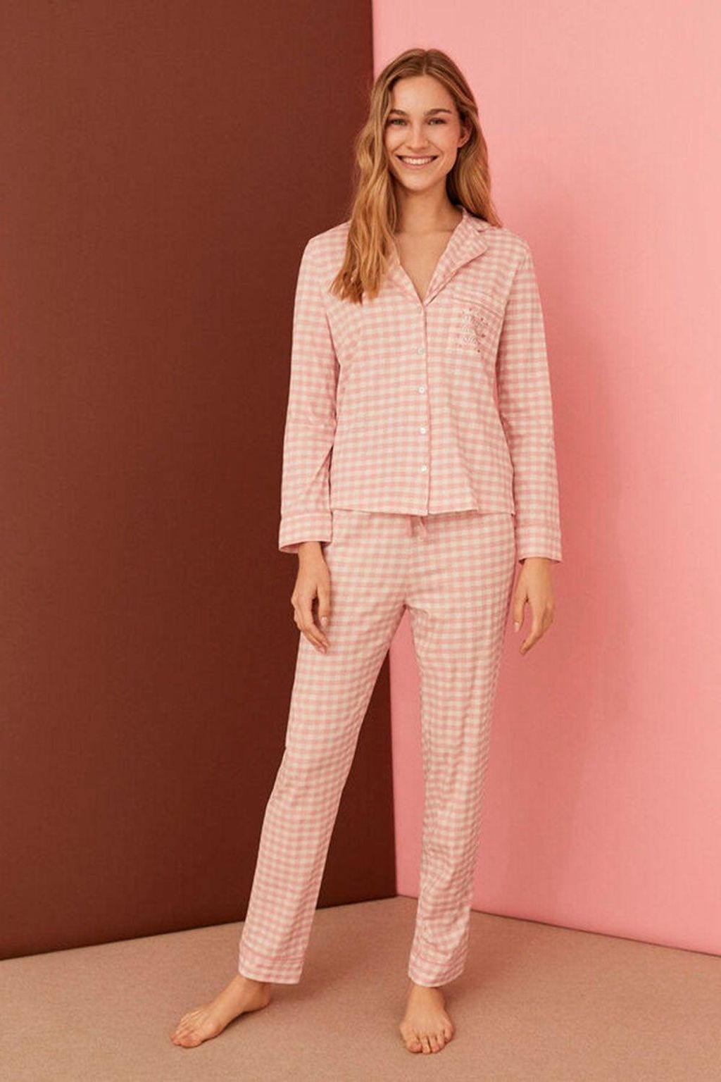 Pijama cuadros vichy de Women' Secret (precio: 20,99 euros)