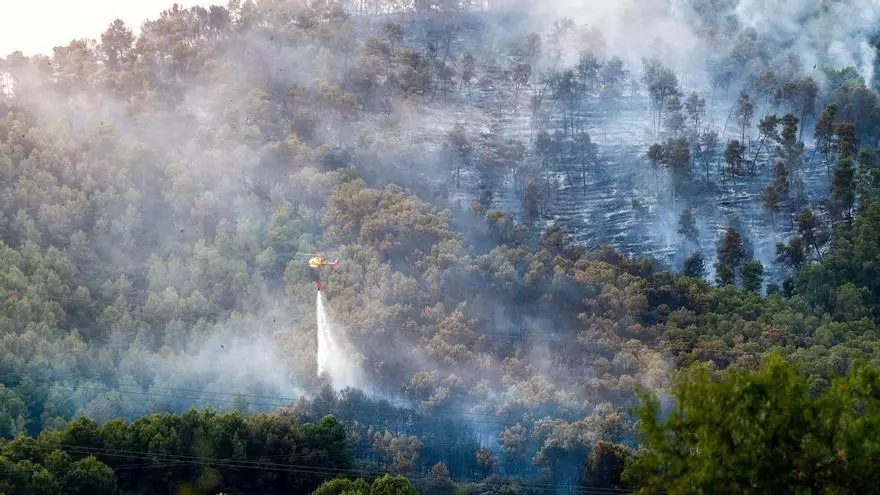 Tres incendios simultáneos ponen a Cataluña en una situación extremadamente complicada