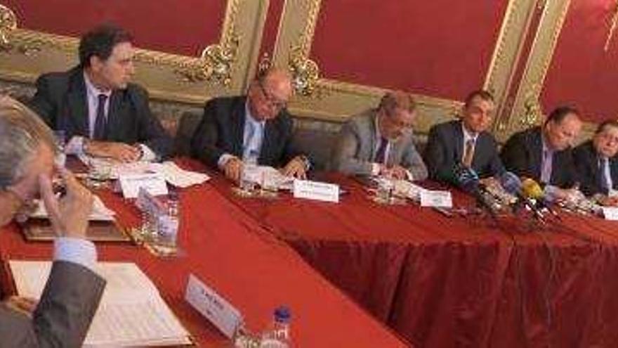 Los empresarios valencianos, el 7 de julio, cuando protagonizaron el motín contra la infrafinanciación.