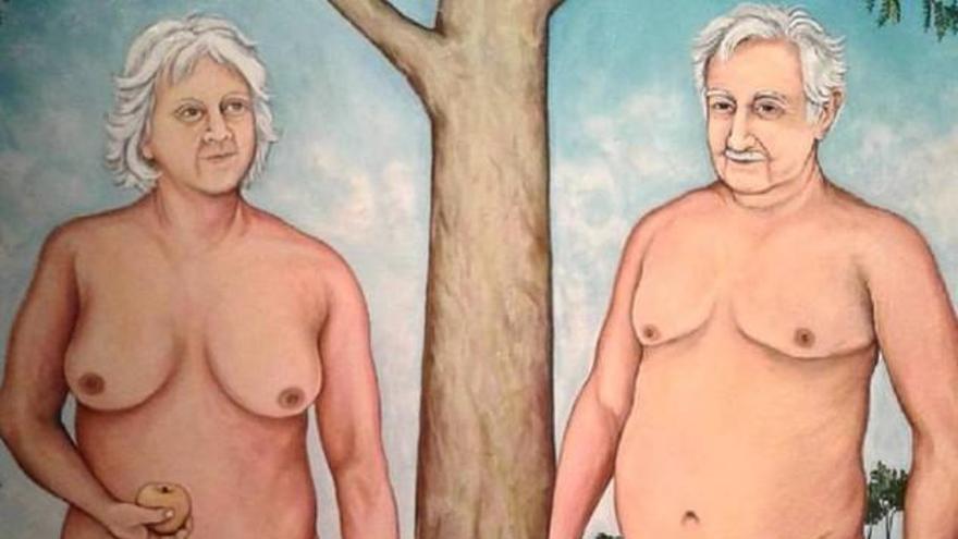 Polémica en Uruguay por una pintura de Mújica desnudo