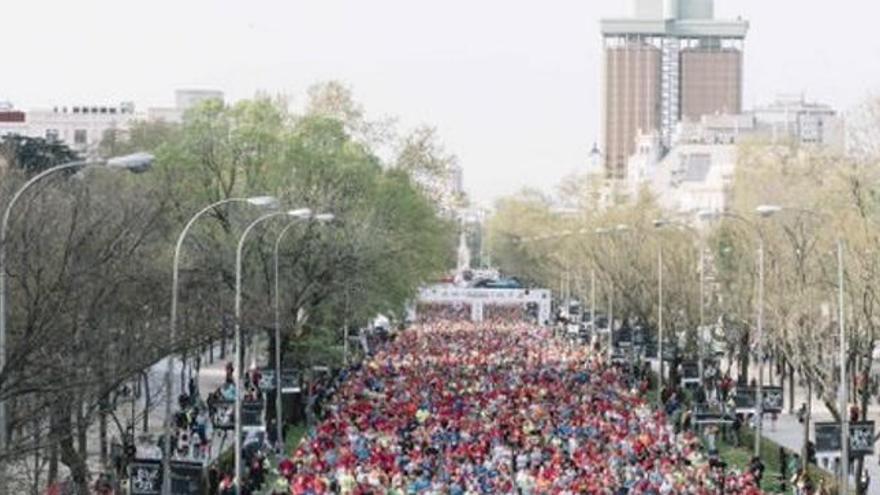 Corredores en el Maratón de Madrid