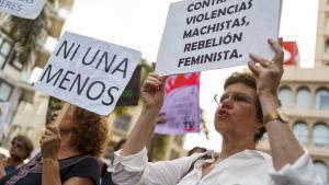 Una protesta contra la violencia machista.