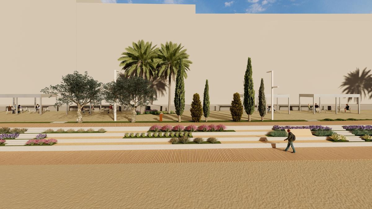 Recreación de la reurbanización en el proyecto básico