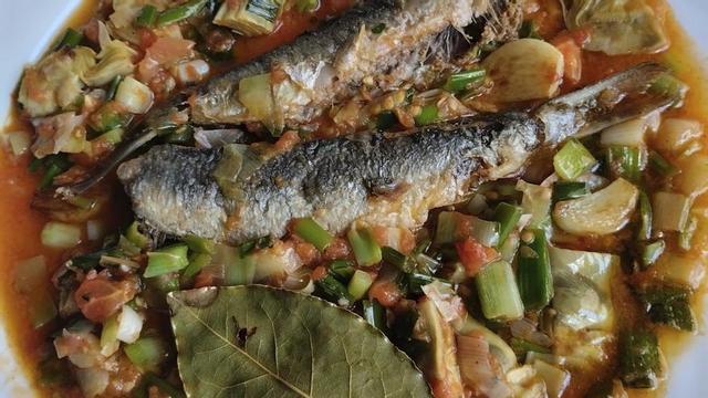 Arengades amb salsa de grells