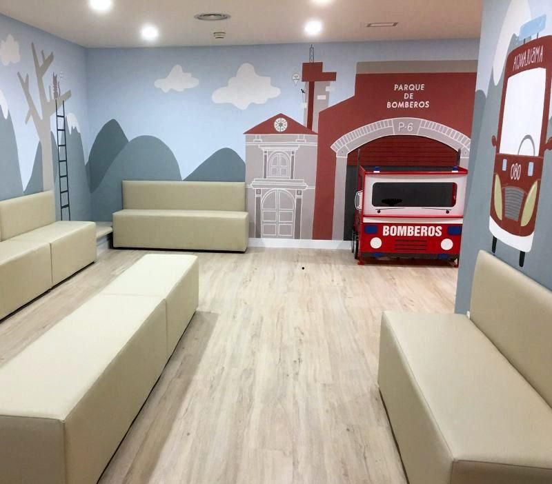 Nueva sala de espera de Oncopediatría y Neuropediatría del Hospital Infantil