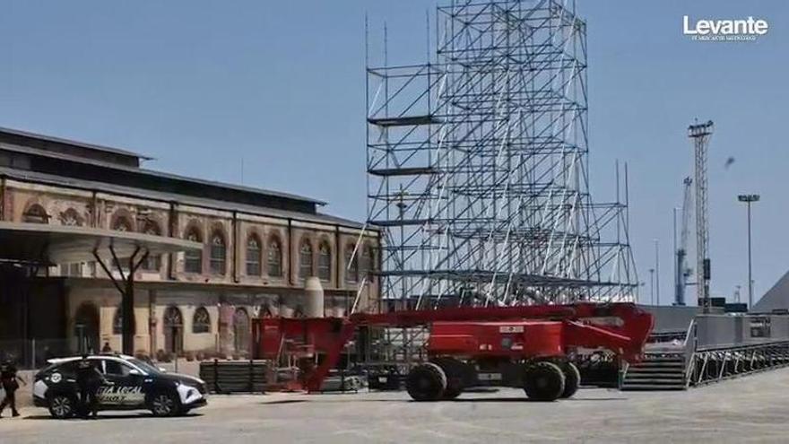 Sagunt: La policía paraliza el montaje del festival 'Blackworks'