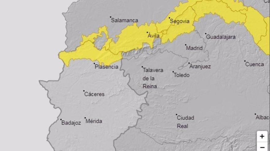 Extremadura activa la alerta en el norte de Cáceres por viento