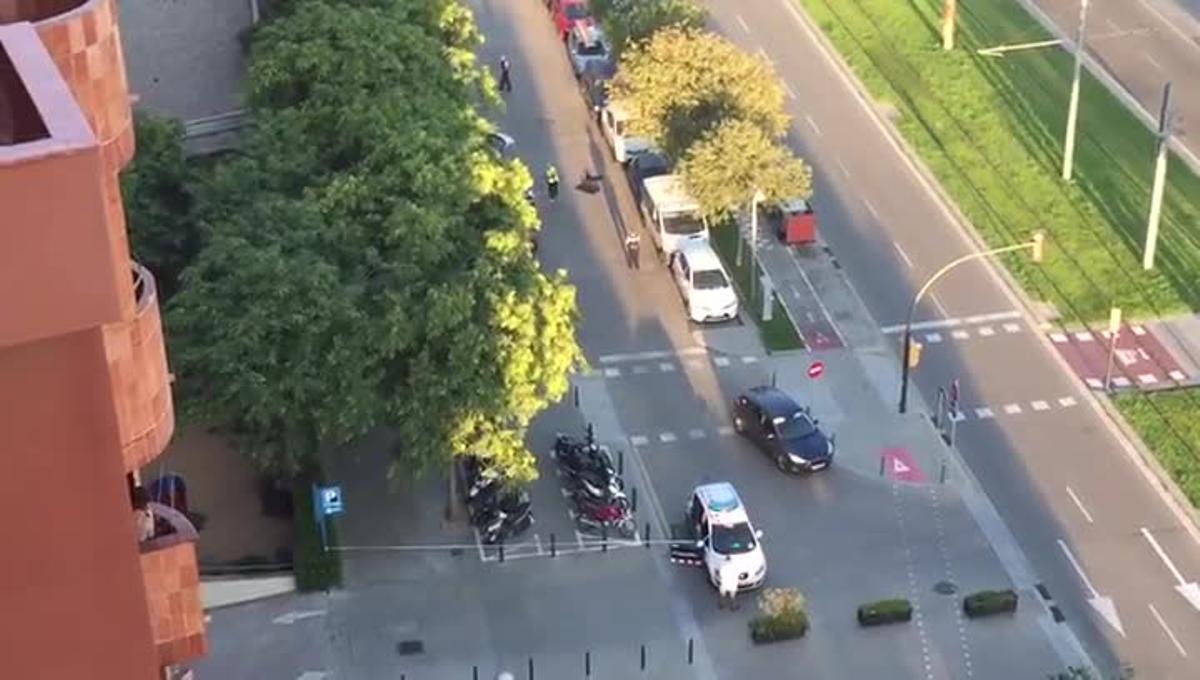 Abatido a tiros a uno de los supuestos terroristas en el edificio Walden (Sant Just Desvern)