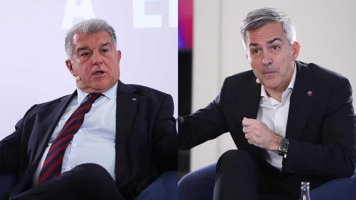 Laporta y Font, los dos candidatos a la presidencia del Barça en 2026
