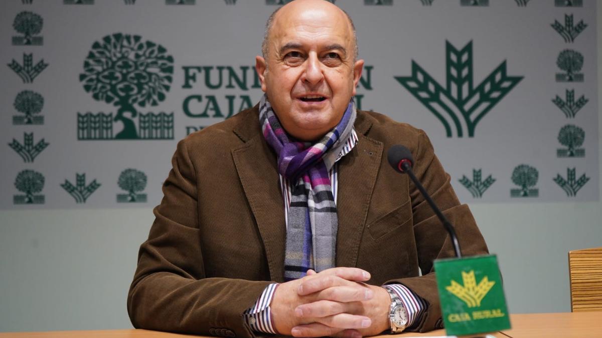 Feliciano Ferrero, durante la presentación de las Jornadas Infosalud de la Fundación Científica Caja Rural de Zamora