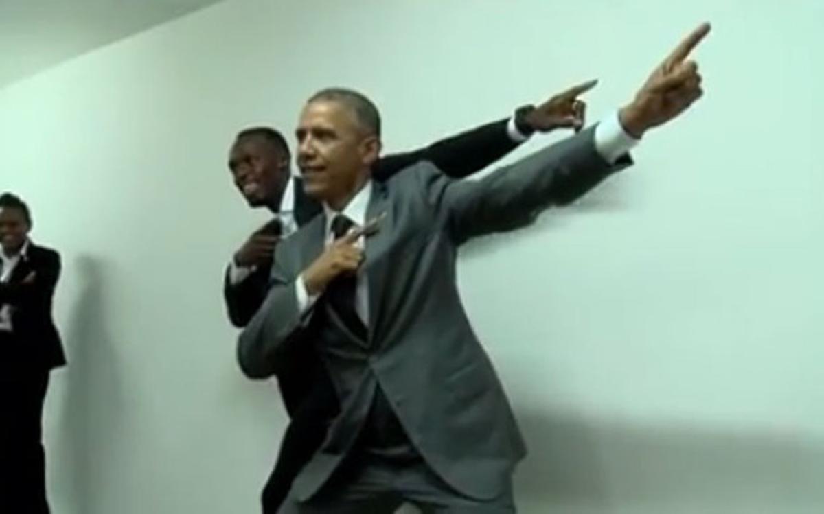 obama usain bolt