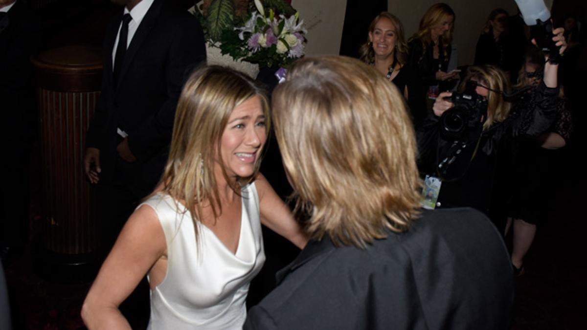 Jennifer Aniston y Brad Pitt durante la gala de los SAG Awards 2020