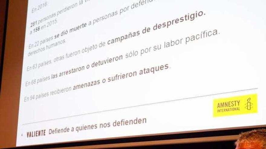 Zamora tiende la mano a &quot;Valiente&quot;, la campaña de Amnistía a favor de los derechos humanos