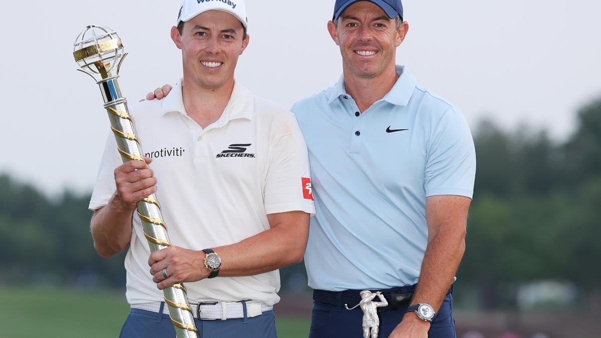 Fitzpatrick y McIlroy posan juntos como triunfadores en el torneo final del DP World Tour en Dubai