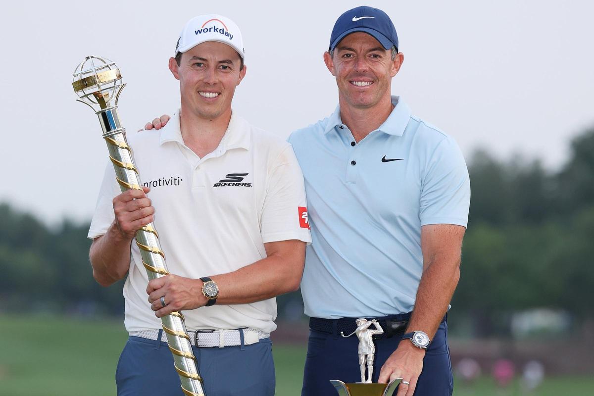 Fitzpatrick y McIlroy posan juntos como triunfadores en el torneo final del DP World Tour en Dubai