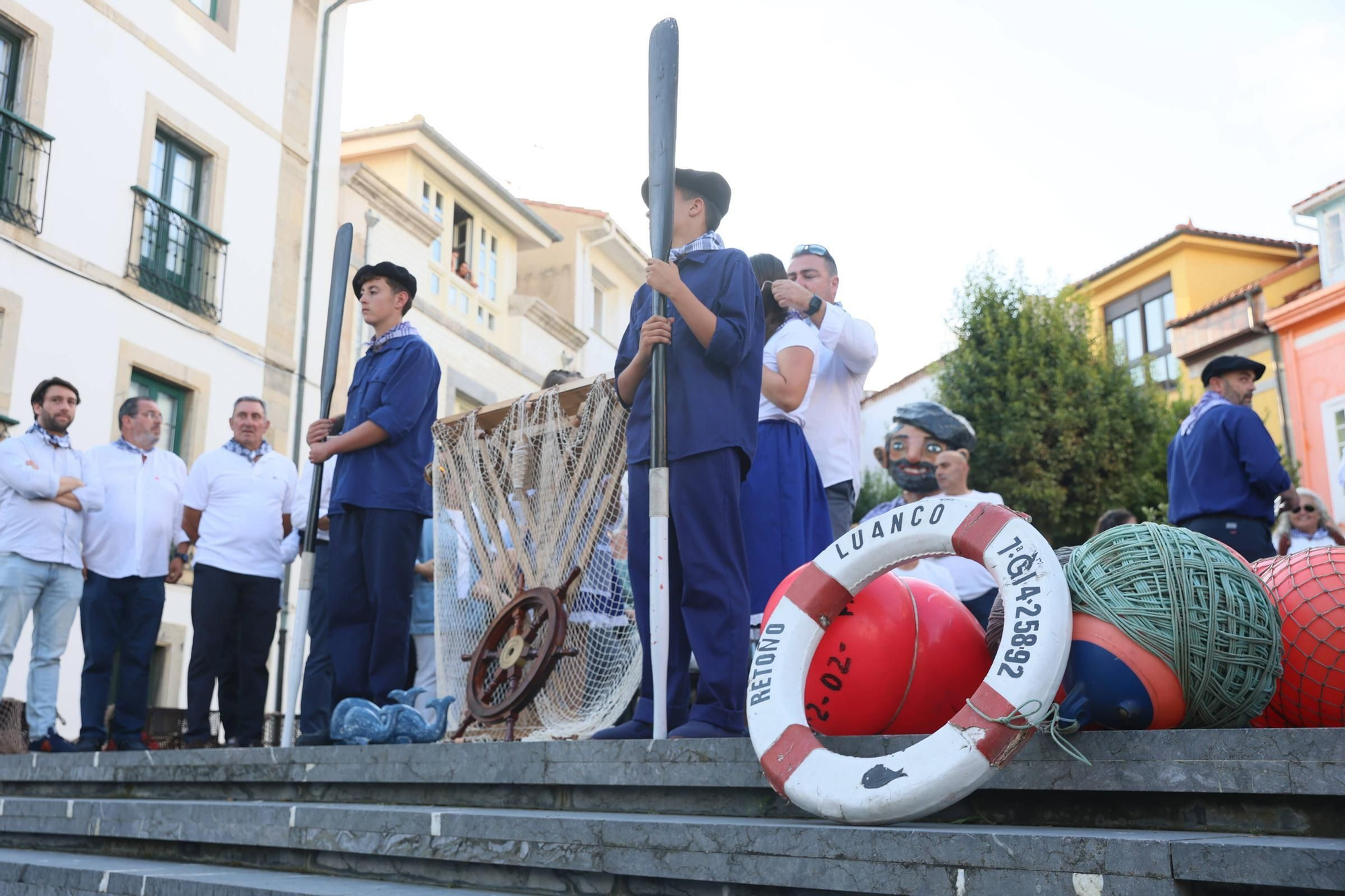EN IMÁGENES: La procesión de "la llamada de la mar" en el Carmen de Luanco