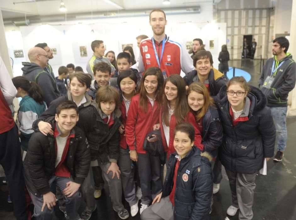 Niños en la Fan Zone de la Copa del Rey A Coruña