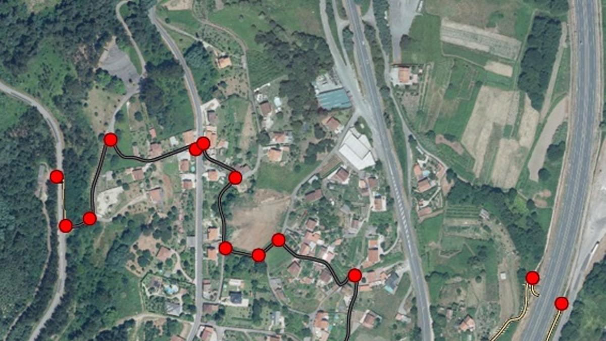 Así sería la ruta, con la correspondiente señalización.