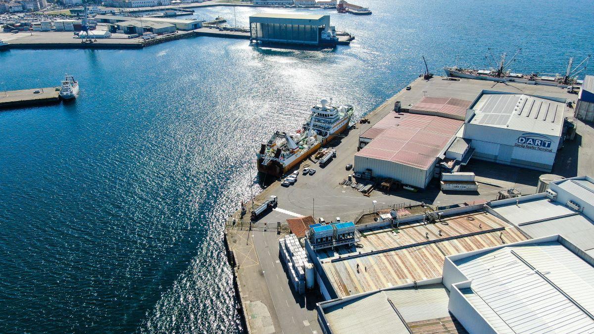 Vista aérea de la Terminal DART Marín.