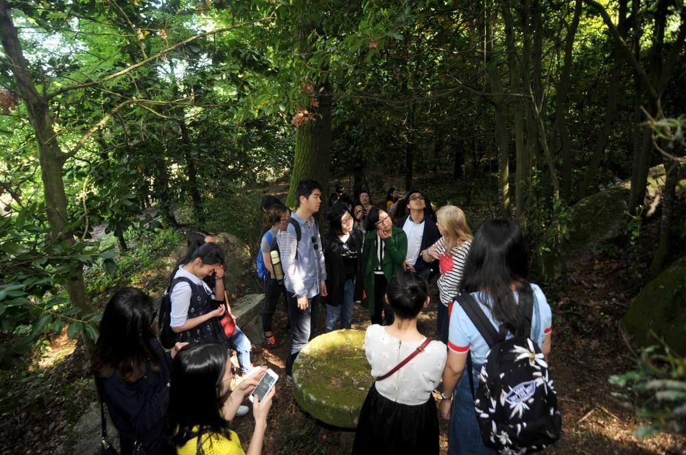 Estudiantes chinos visitan el jardín botánico de Q
