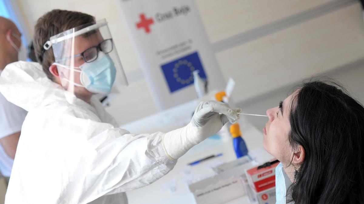 Test de coronavirus realizados por Cruz Roja en Castilla y León.