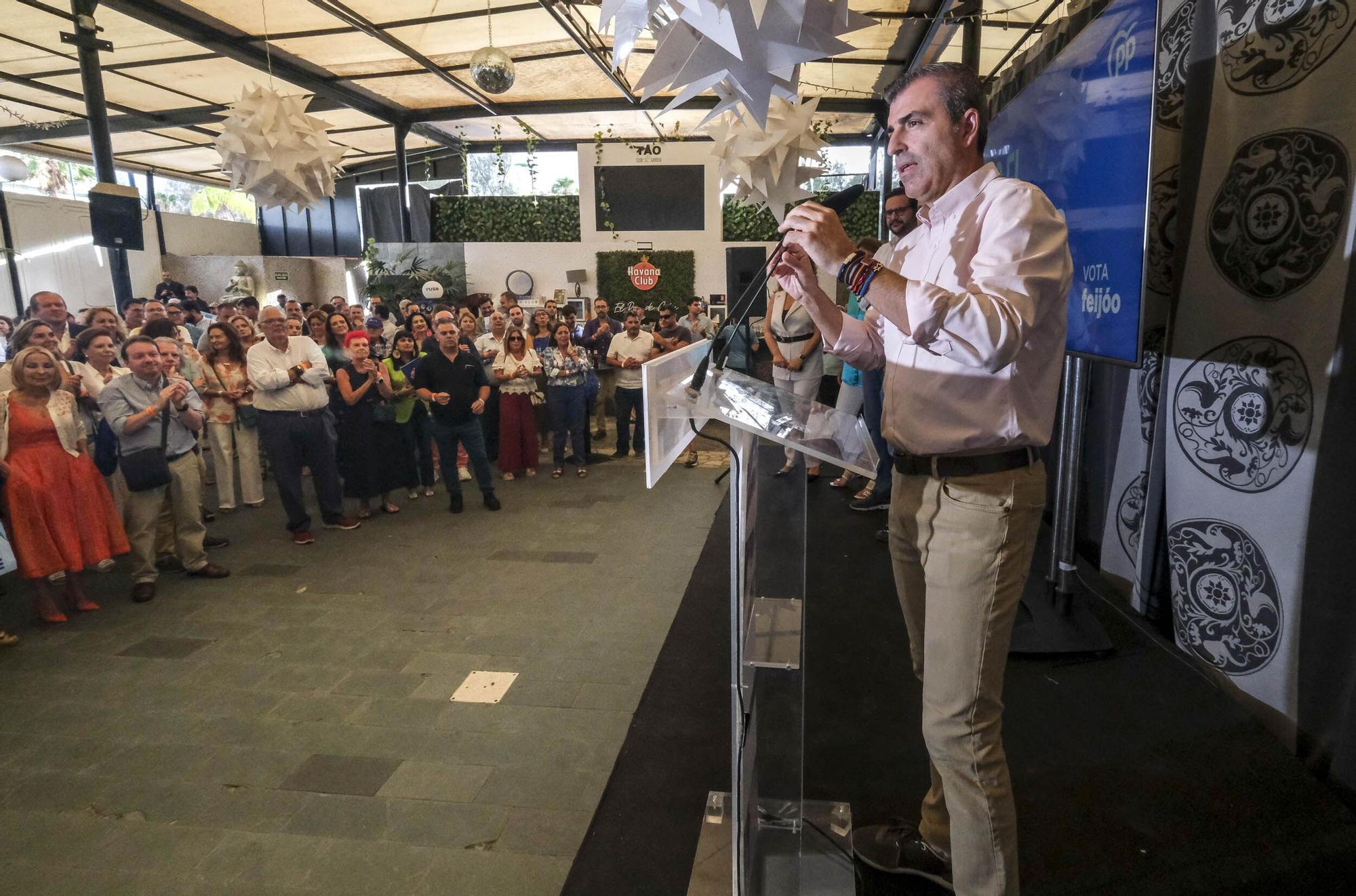 Cierre de campaña de las elecciones generales de los candidatos del PP por la provincia de Las Palmas