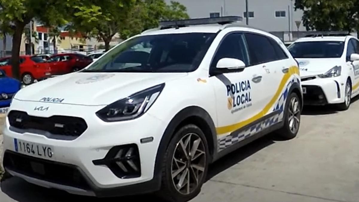 Agentes de la Policia Local de Calvià durante una actuación