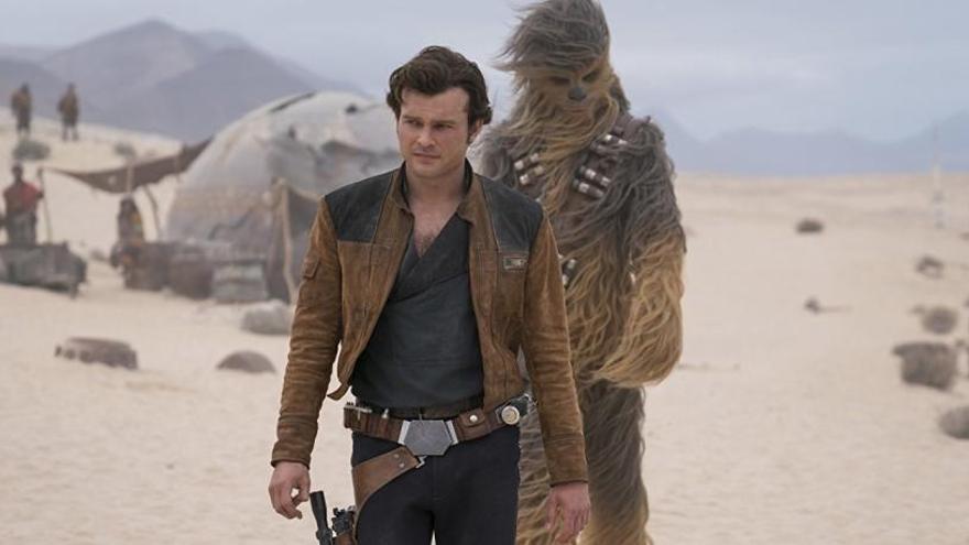 El jove Han Solo i Chewbacca.