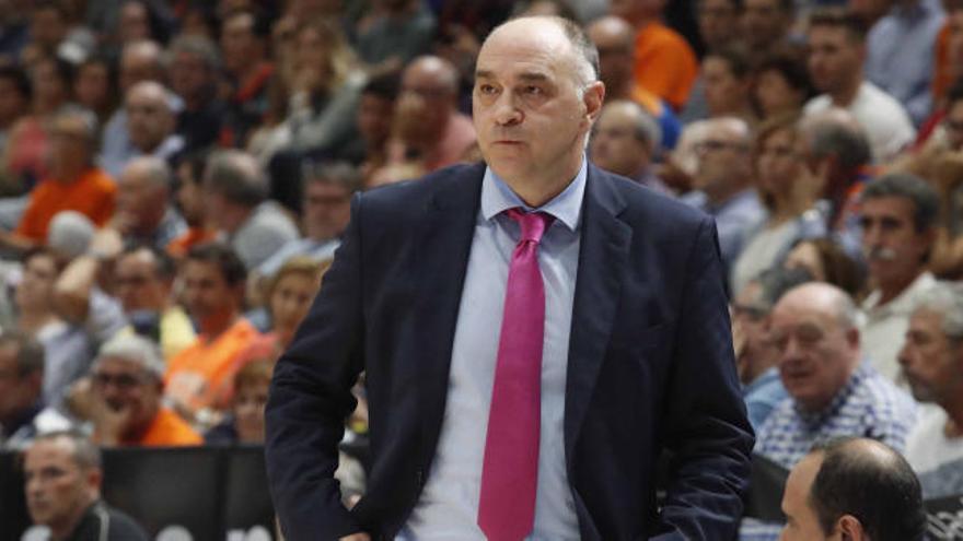 Pablo Laso, en La Fonteta