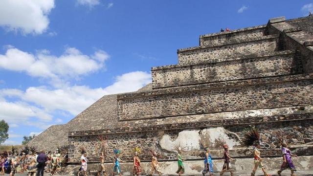 Una imatge d’arxiu de les piràmides de Teotihuacán.