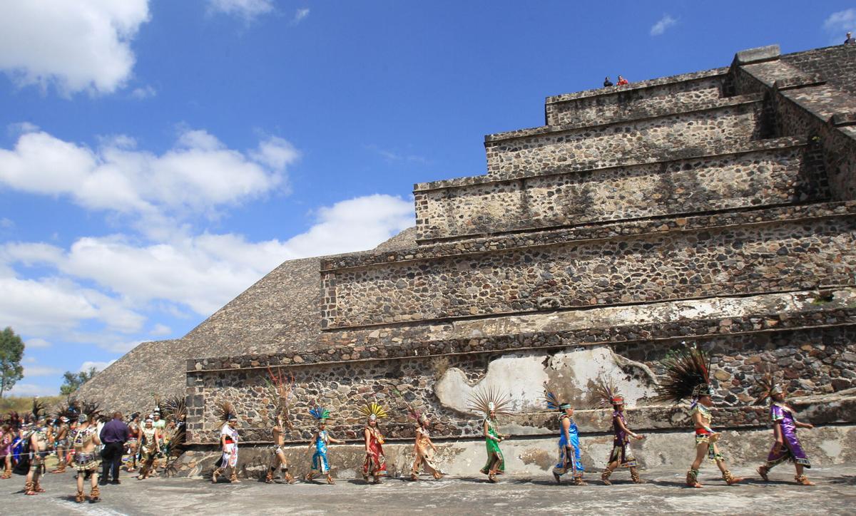 Una imatge d’arxiu de les piràmides de Teotihuacán.