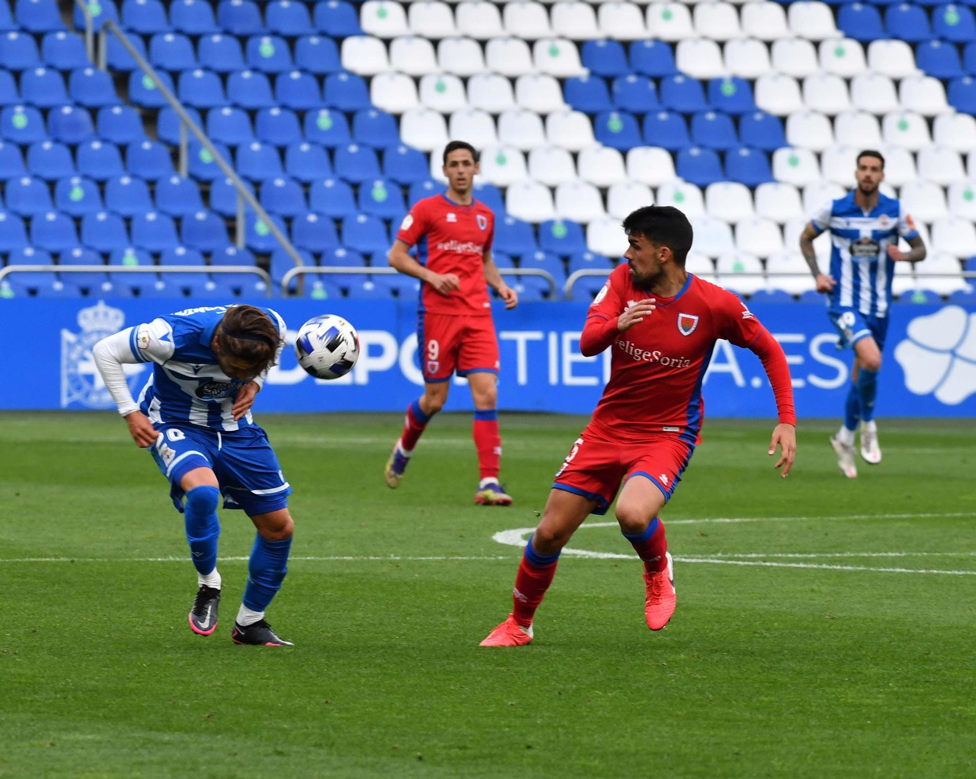 El Deportivo le gana 2-1 al Numancia