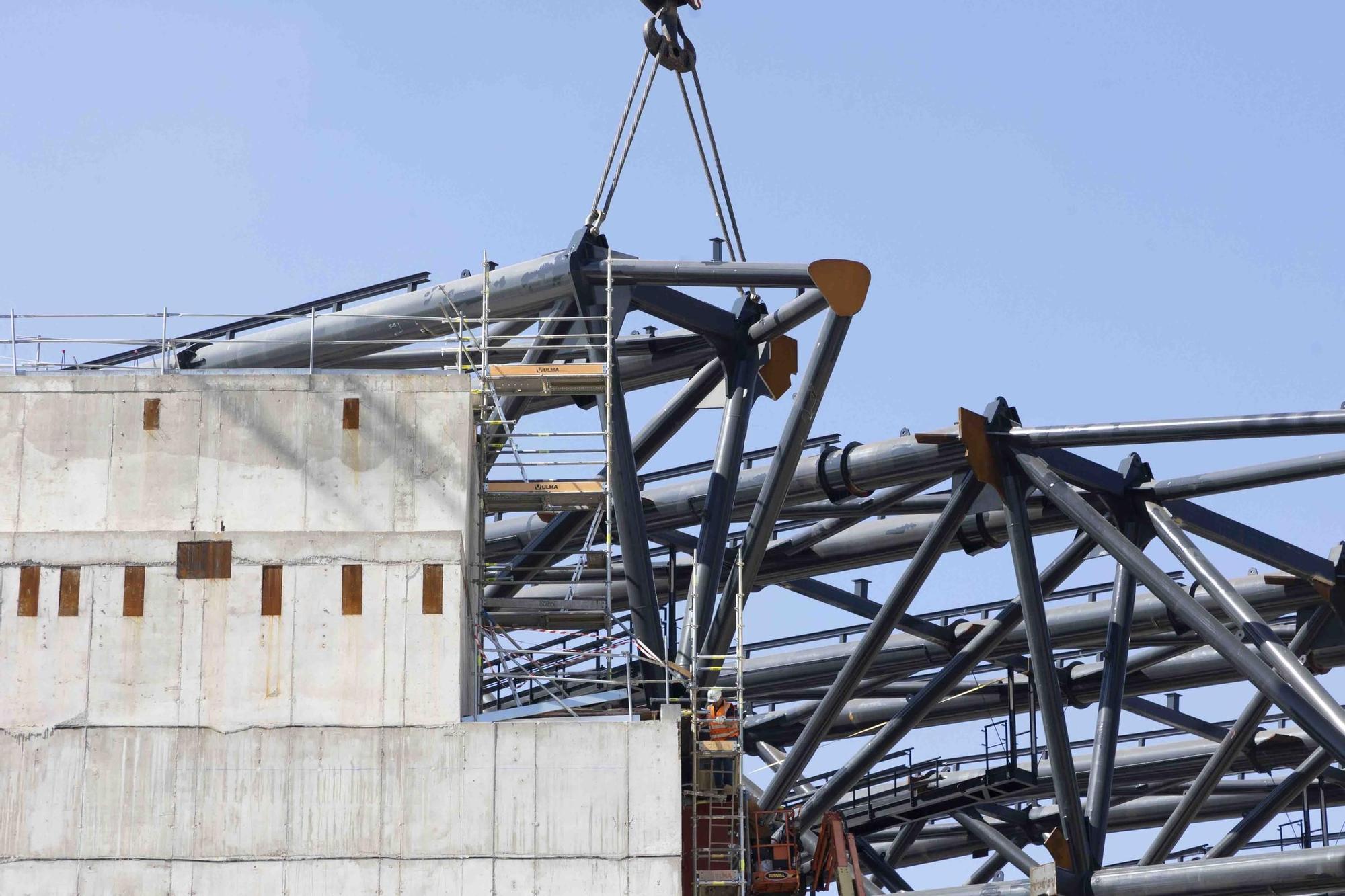 Obras pabellón Roig Arena