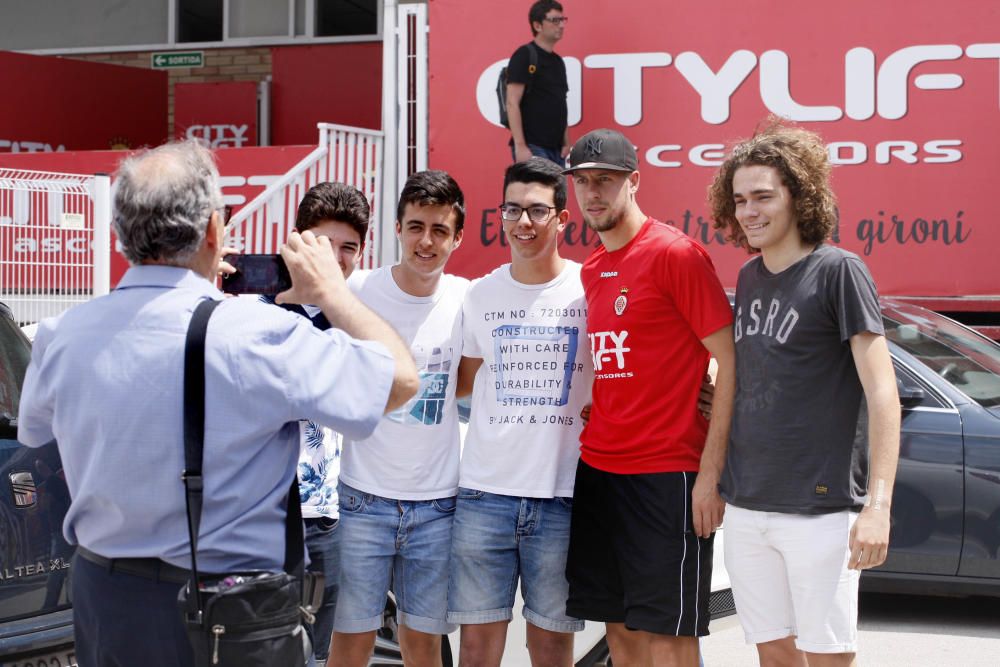 L'expedició del Girona FC surt cap a Pamplona