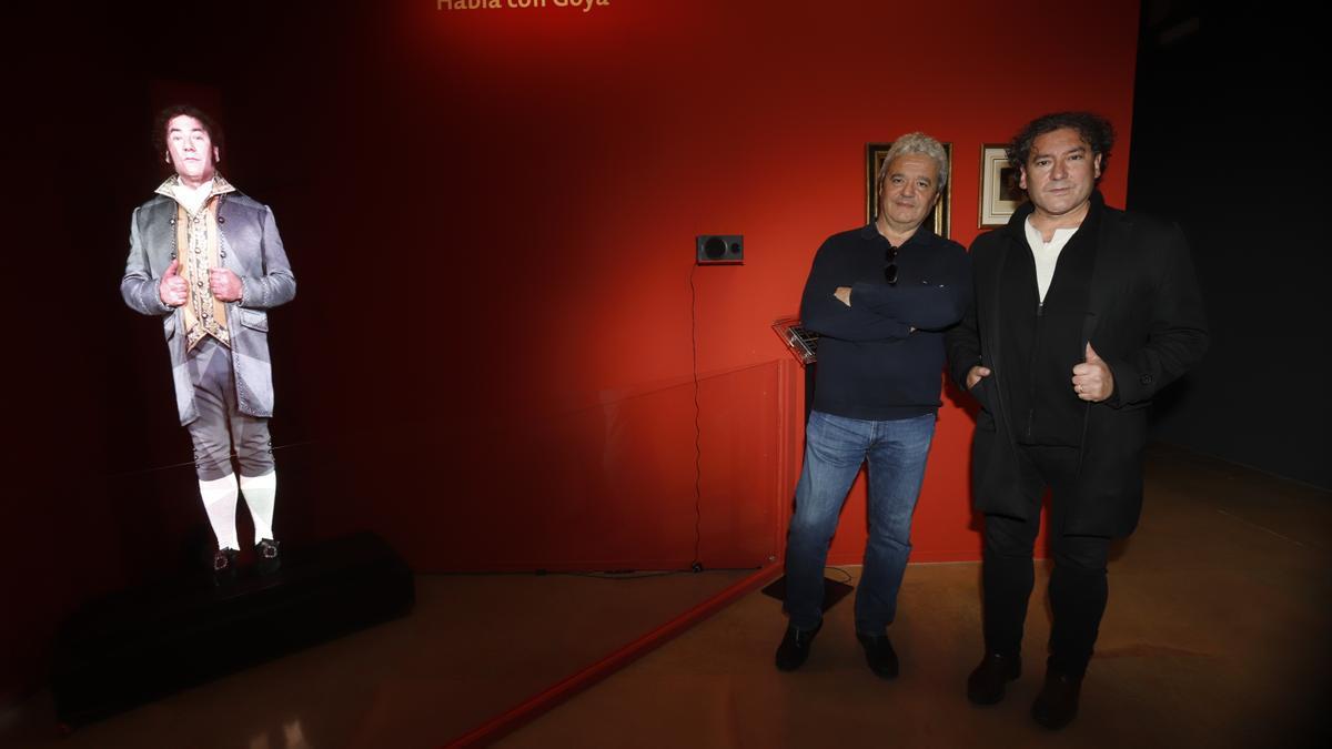 Manuel Redondo y Augusto González han impulsado recientemente Music of Monuments, la firma que ha aplicado las nuevas tecnologías en la muestra de Goya.